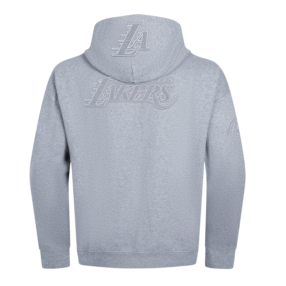 NBA LOS ANGELES LAKERS REVERSE FRENCH TERRY MEN'S PULLOVER HOODIE (DARK HEATHER GRAY)