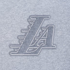 NBA LOS ANGELES LAKERS REVERSE FRENCH TERRY MEN'S PULLOVER HOODIE (DARK HEATHER GRAY)