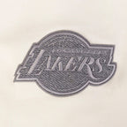 NBA LOS ANGELES LAKERS REVERSE FRENCH TERRY CHANDAIL À COL ROND EN MOLLETON À ÉPAULES TOMBANTES POUR HOMME (COQUILLE D'ŒUF)