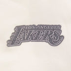 NBA LOS ANGELES LAKERS REVERSE FRENCH TERRY CHANDAIL À COL ROND EN MOLLETON À ÉPAULES TOMBANTES POUR HOMME (COQUILLE D'ŒUF)