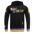 NBA LOS ANGELES LAKERS CITY RANSOM CHANDAIL À CAPUCHON EN MOLLETON CÔTELÉ POUR HOMME (NOIR/VIOLET)