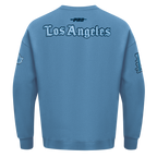 NBA LOS ANGELES LAKERS COUNTRY CLUB CHANDAIL À COL ROND EN MOLLETON À ÉPAULES TOMBANTES POUR HOMME (BLEU ACIER)