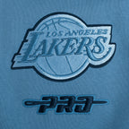 NBA LOS ANGELES LAKERS COUNTRY CLUB CHANDAIL À COL ROND EN MOLLETON À ÉPAULES TOMBANTES POUR HOMME (BLEU ACIER)