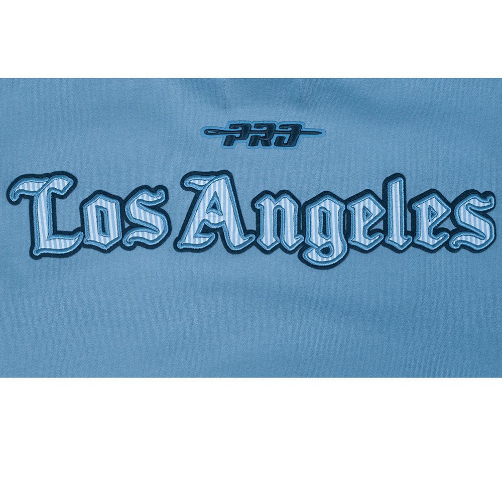 NBA LOS ANGELES LAKERS COUNTRY CLUB CHANDAIL À COL ROND EN MOLLETON À ÉPAULES TOMBANTES POUR HOMME (BLEU ACIER)