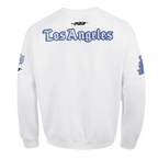 NBA LOS ANGELES LAKERS COUNTRY CLUB MEN'S DROP SHOULDER FLEECE CREWNECK (WHITE)
