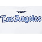 NBA LOS ANGELES LAKERS COUNTRY CLUB MEN'S DROP SHOULDER FLEECE CREWNECK (WHITE)