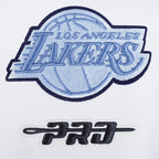 NBA LOS ANGELES LAKERS COUNTRY CLUB MEN'S DROP SHOULDER FLEECE CREWNECK (WHITE)