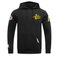 NBA LOS ANGELES LAKERS SOUVENIR MEN'S FLEECE PULLOVER HOODIE (BLACK)