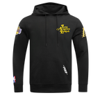 NBA LOS ANGELES LAKERS SOUVENIR MEN'S FLEECE PULLOVER HOODIE (BLACK)