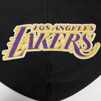 NBA LOS ANGELES LAKERS SOUVENIR MEN'S FLEECE PULLOVER HOODIE (BLACK)