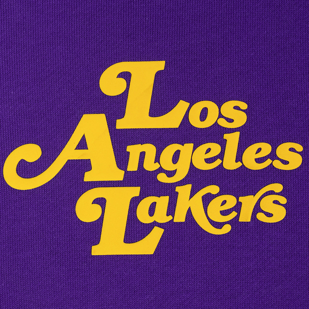 NBA LOS ANGELES LAKERS SOUVENIR MEN'S FLEECE PULLOVER HOODIE (PURPLE)