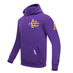 NBA LOS ANGELES LAKERS SOUVENIR MEN'S FLEECE PULLOVER HOODIE (PURPLE)