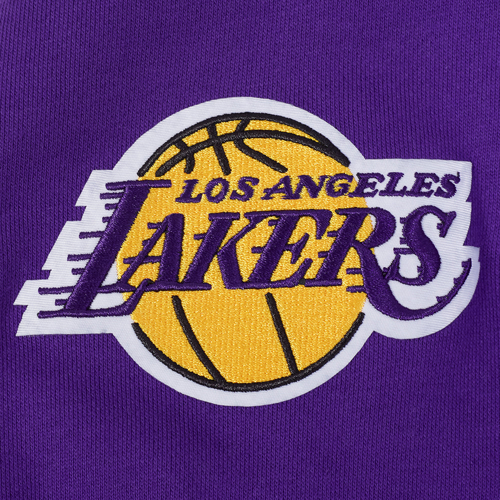 NBA LOS ANGELES LAKERS SOUVENIR MEN'S FLEECE PULLOVER HOODIE (PURPLE)