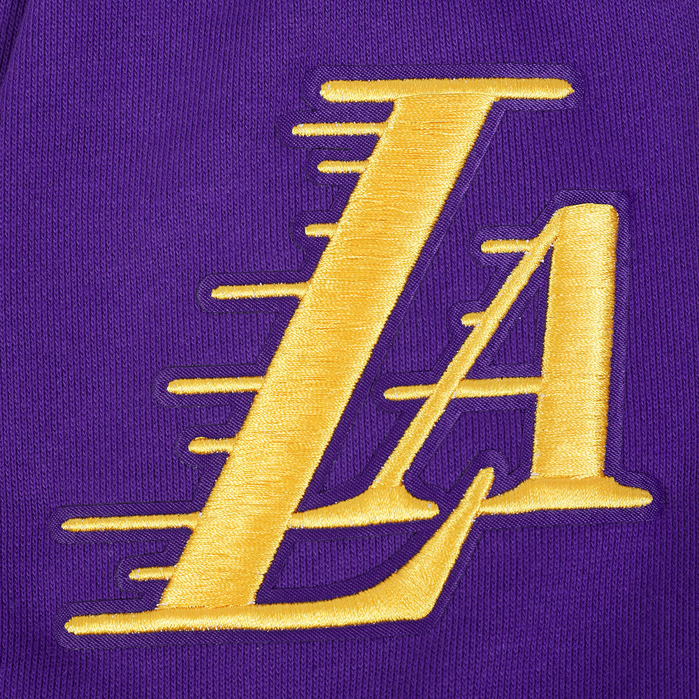 NBA LOS ANGELES LAKERS SOUVENIR MEN'S FLEECE PULLOVER HOODIE (PURPLE)