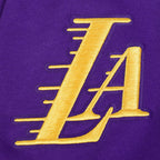 NBA LOS ANGELES LAKERS SOUVENIR MEN'S FLEECE PULLOVER HOODIE (PURPLE)
