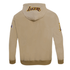 NBA LOS ANGELES LAKERS CLASSIC WIND SUIT CHANDAIL À CAPUCHON TISSÉ À GLISSIÈRE POUR HOMME (KAKI)