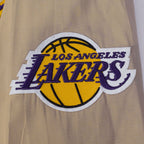 NBA LOS ANGELES LAKERS CLASSIC WIND SUIT CHANDAIL À CAPUCHON TISSÉ À GLISSIÈRE POUR HOMME (KAKI)