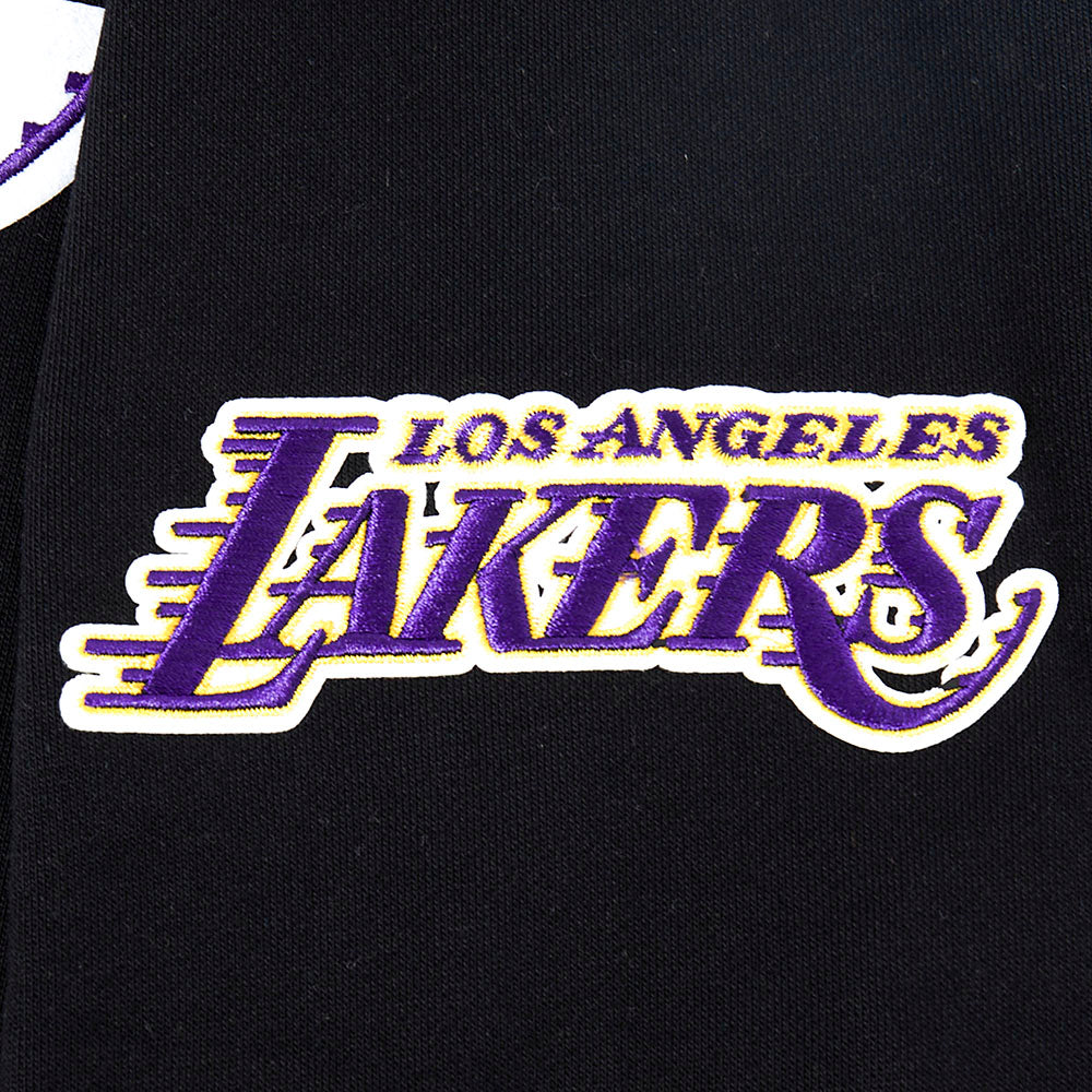 NBA LOS ANGELES LAKERS SUGAR SKULL MEN'S FLEECE PULLOVER HOODIE (BLACK)