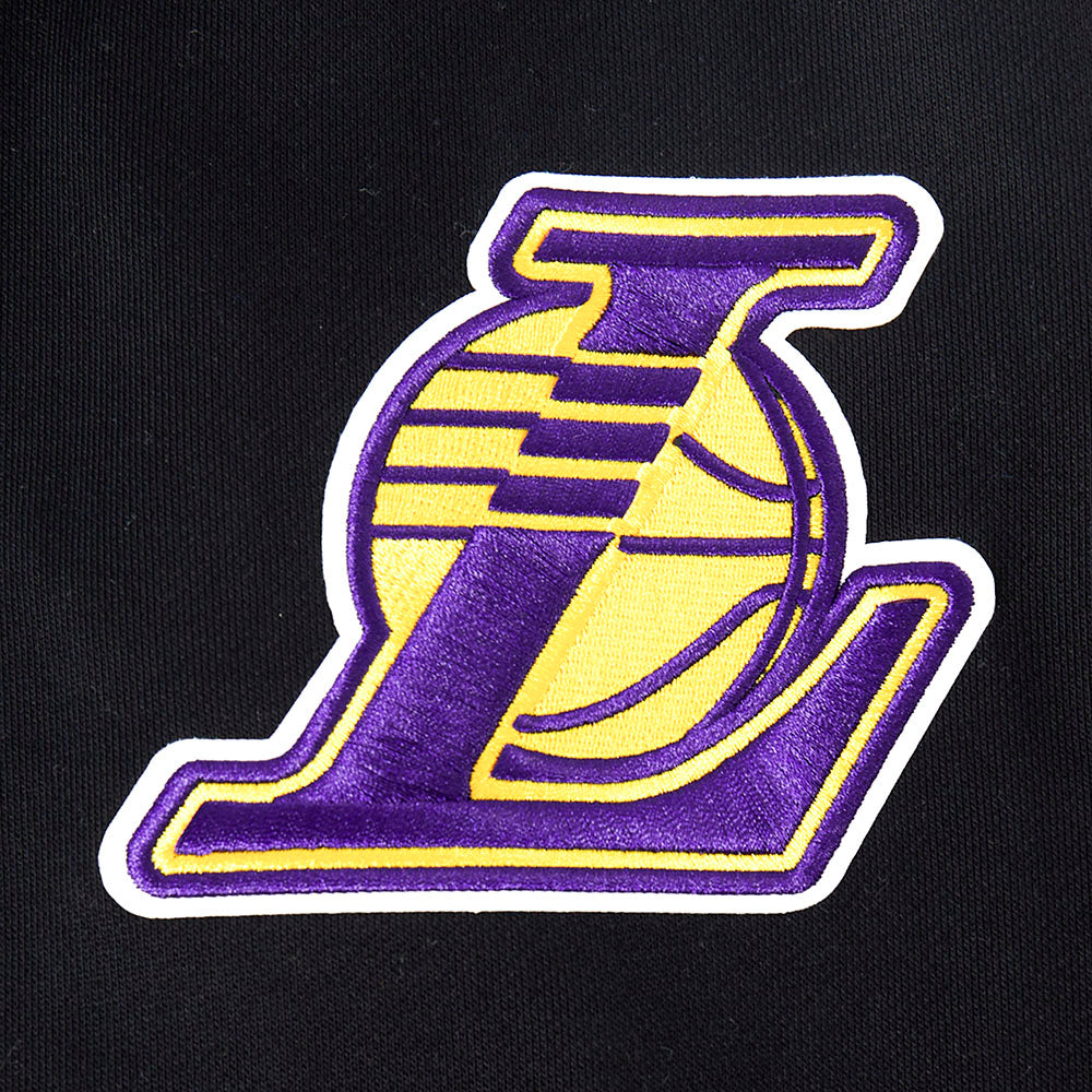 NBA LOS ANGELES LAKERS SUGAR SKULL MEN'S FLEECE PULLOVER HOODIE (BLACK)