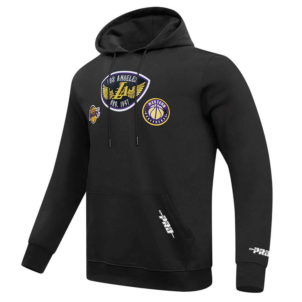 NBA LOS ANGELES LAKERS BORN FOR SPORT CHANDAIL À CAPUCHON EN MOLLETON POUR HOMME (NOIR)