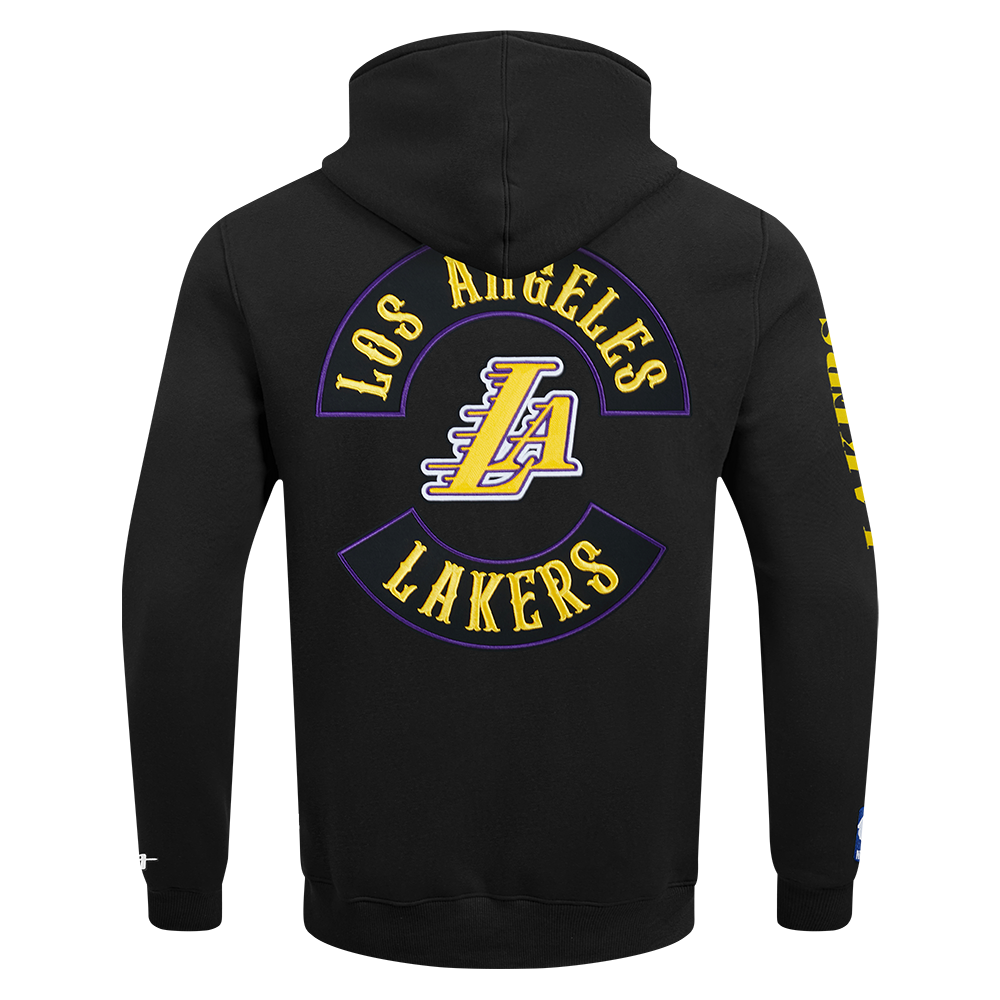 NBA LOS ANGELES LAKERS BORN FOR SPORT CHANDAIL À CAPUCHON EN MOLLETON POUR HOMME (NOIR)
