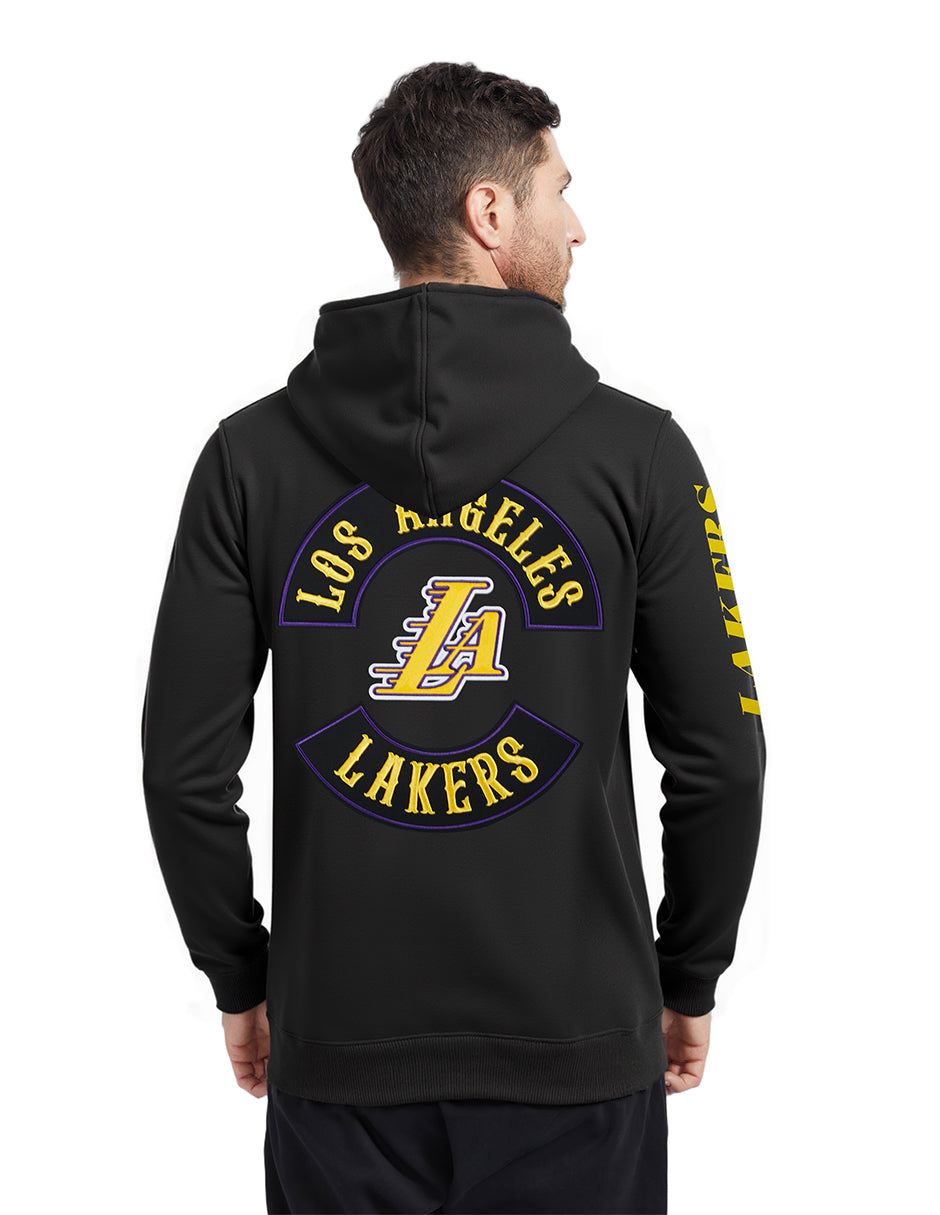 NBA LOS ANGELES LAKERS BORN FOR SPORT CHANDAIL À CAPUCHON EN MOLLETON POUR HOMME (NOIR)
