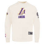 NBA LOS ANGELES LAKERS MODERN ORIGINALS CHANDAIL À COL ROND EN MOLLETON POUR HOMME (COQUILLE D'ŒUF)