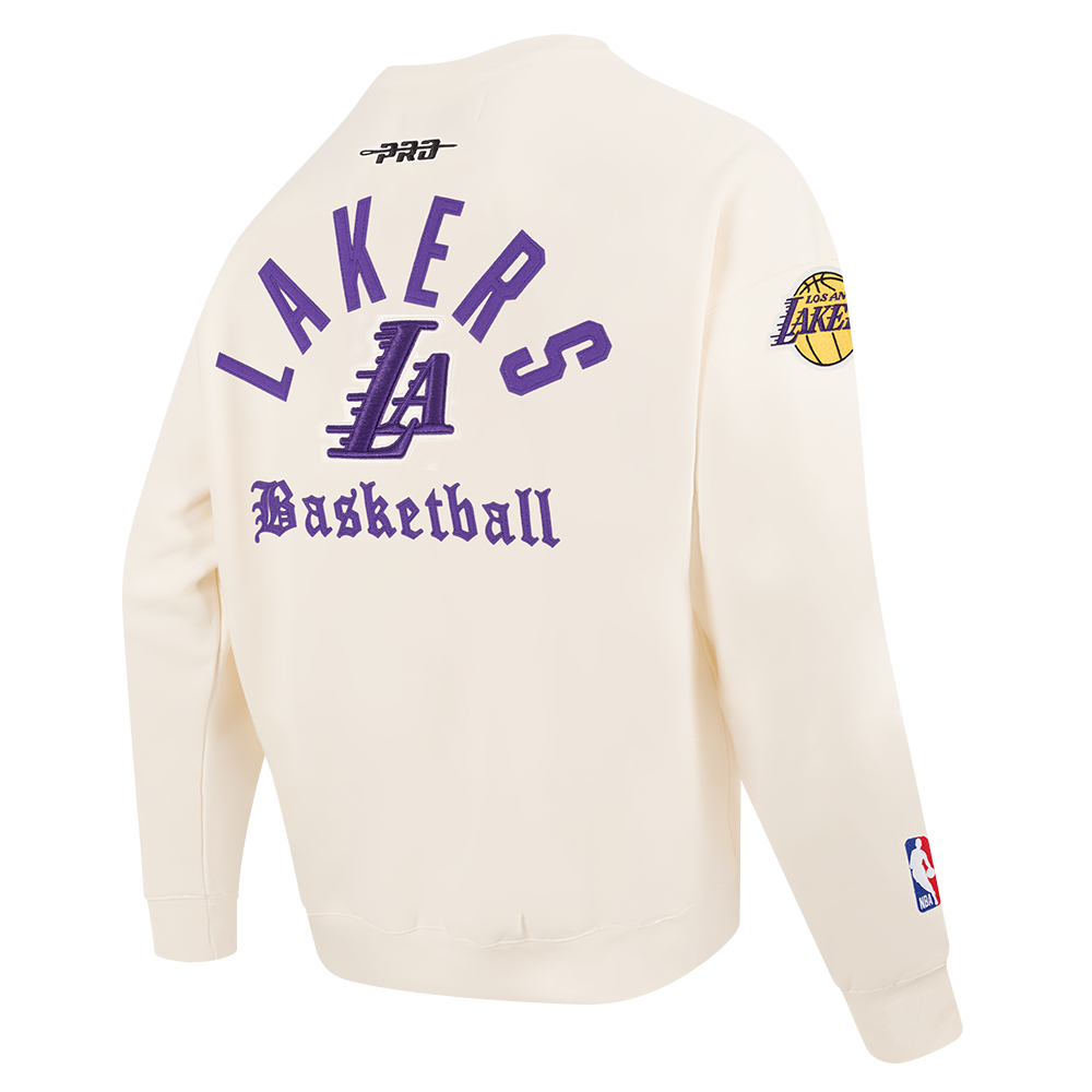 NBA LOS ANGELES LAKERS MODERN ORIGINALS CHANDAIL À COL ROND EN MOLLETON POUR HOMME (COQUILLE D'ŒUF)