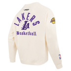 NBA LOS ANGELES LAKERS MODERN ORIGINALS CHANDAIL À COL ROND EN MOLLETON POUR HOMME (COQUILLE D'ŒUF)