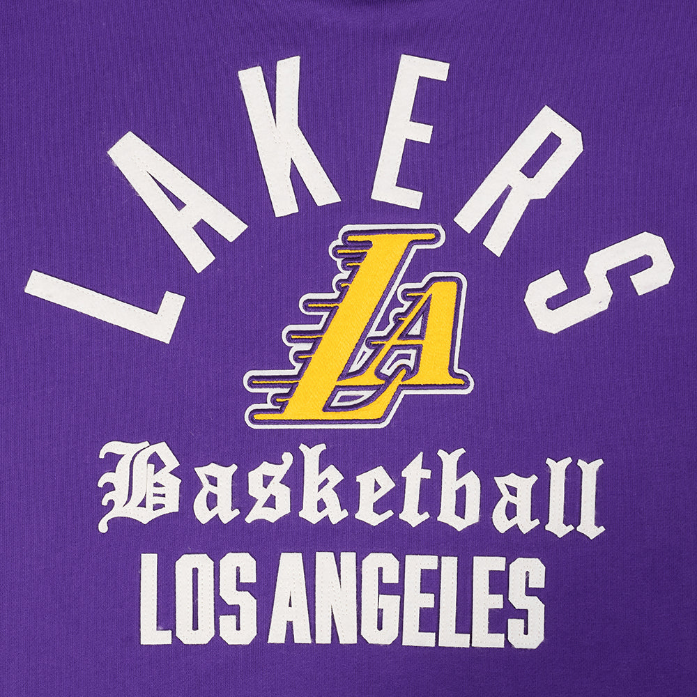 NBA LOS ANGELES LAKERS MODERN ORIGINALS MEN'S FLC PO HOODIE (Purple)
