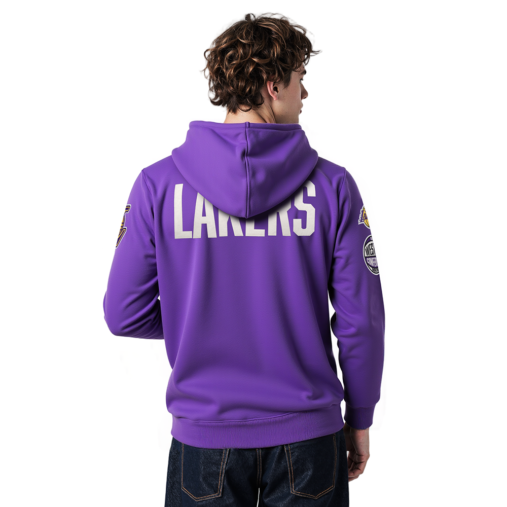NBA LOS ANGELES LAKERS MODERN ORIGINALS MEN'S FLC PO HOODIE (Purple)