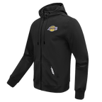 NBA LOS ANGELES LAKERS CLASSIC ICON CHANDAIL À CAPUCHON À GLISSIÈRE POUR HOMME (NOIR)
