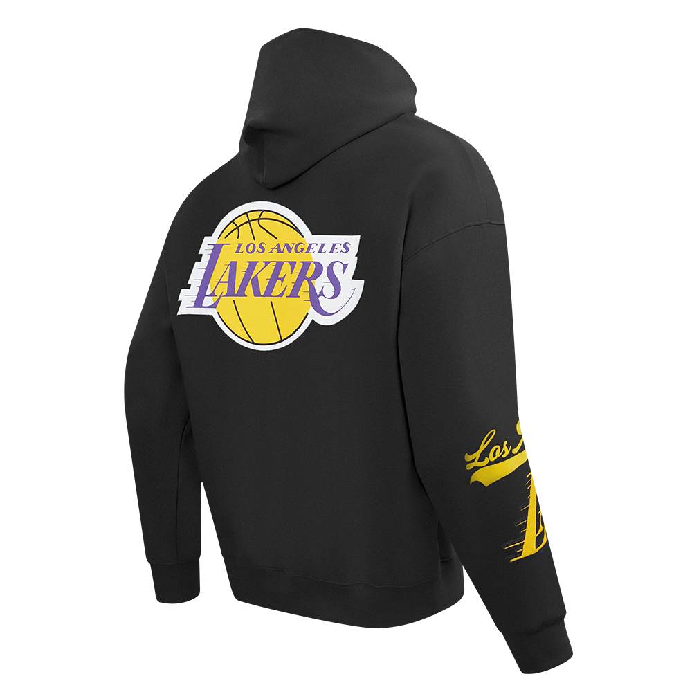 NBA LOS ANGELES LAKERS LIVING LARGE MEN'S PULLOVER HOODIE (BLACK)