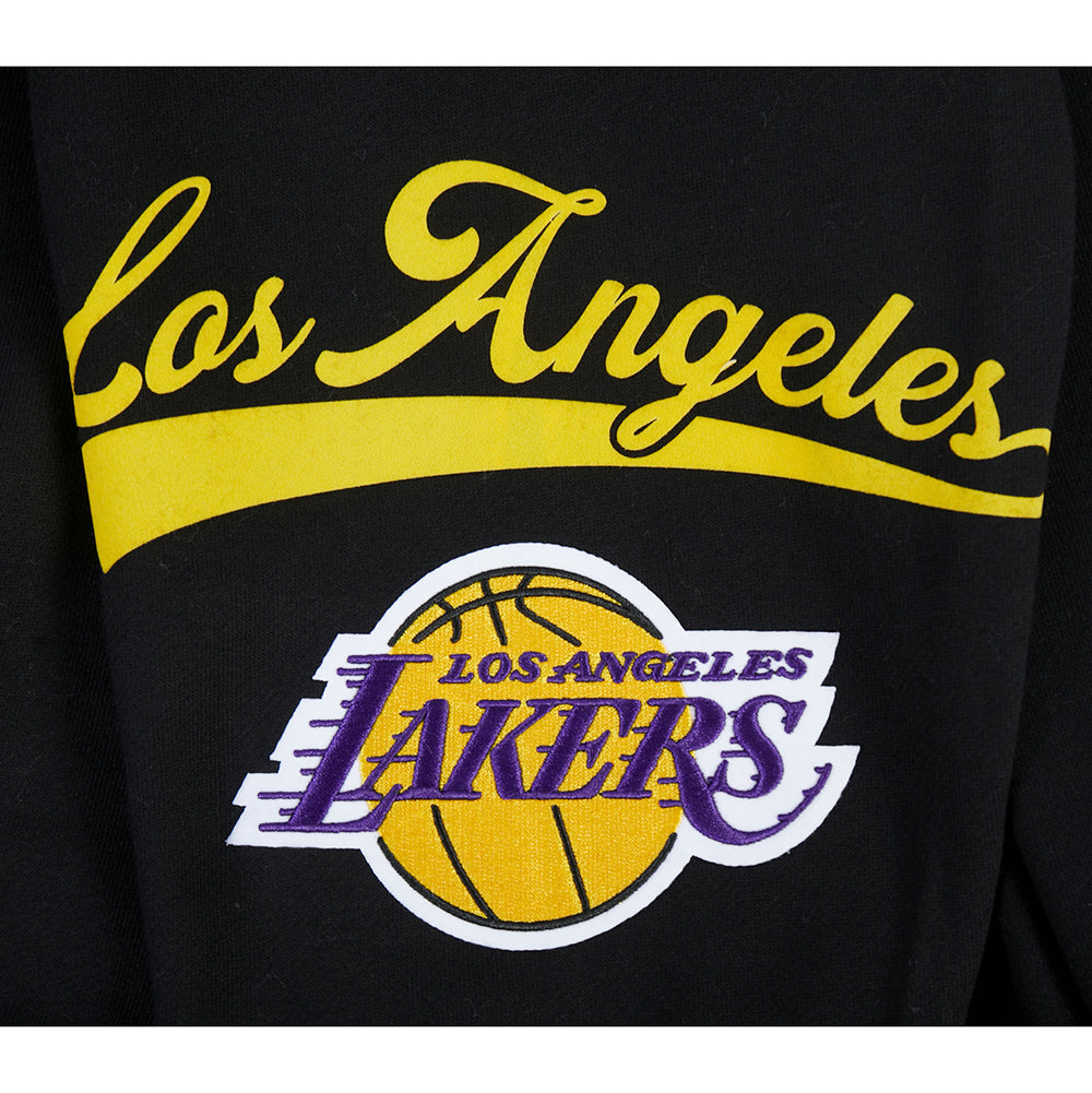 NBA LOS ANGELES LAKERS LIVING LARGE MEN'S PULLOVER HOODIE (BLACK)