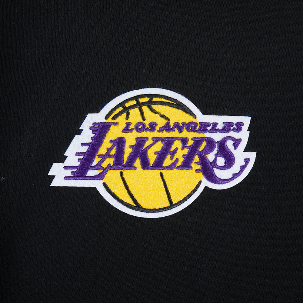 NBA LOS ANGELES LAKERS LIVING LARGE MEN'S PULLOVER HOODIE (BLACK)