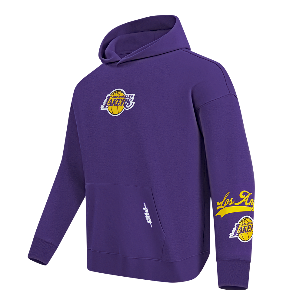 NBA LOS ANGELES LAKERS LIVING LARGE MEN'S PULLOVER HOODIE (PURPLE)