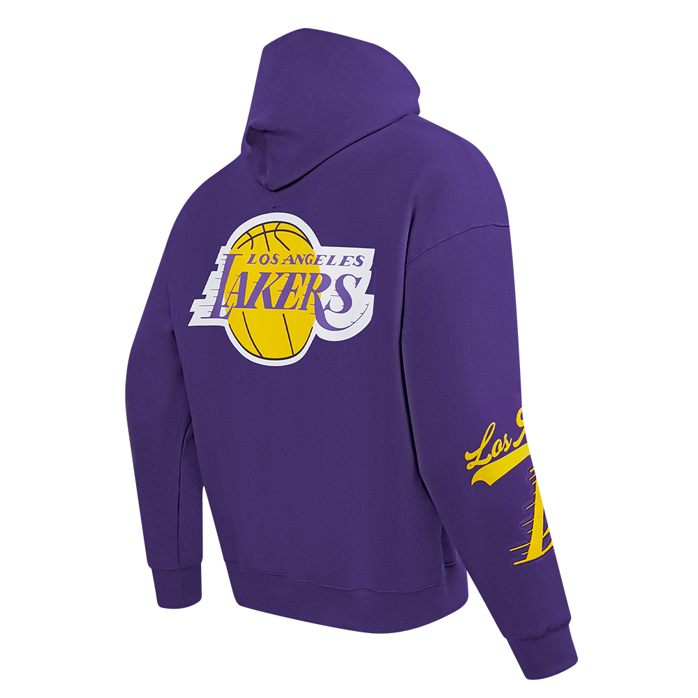 NBA LOS ANGELES LAKERS LIVING LARGE MEN'S PULLOVER HOODIE (PURPLE)