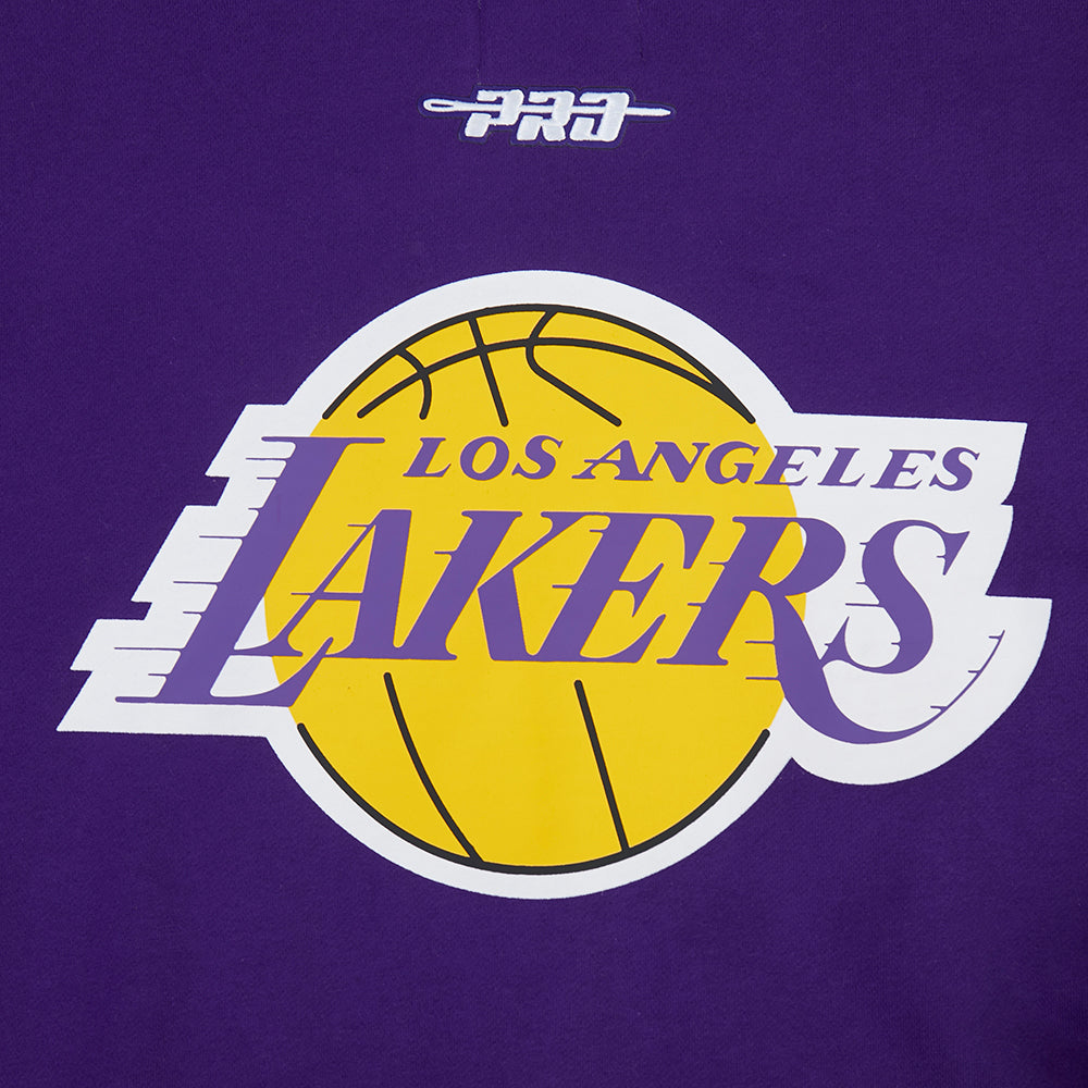 NBA LOS ANGELES LAKERS LIVING LARGE MEN'S PULLOVER HOODIE (PURPLE)
