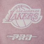 NBA LOS ANGELES LAKERS STREET TEAM MEN'S ENZYME WASH DS FT CREWNECK (WASHED MAUVE)