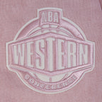NBA LOS ANGELES LAKERS STREET TEAM MEN'S ENZYME WASH DS FT CREWNECK (WASHED MAUVE)