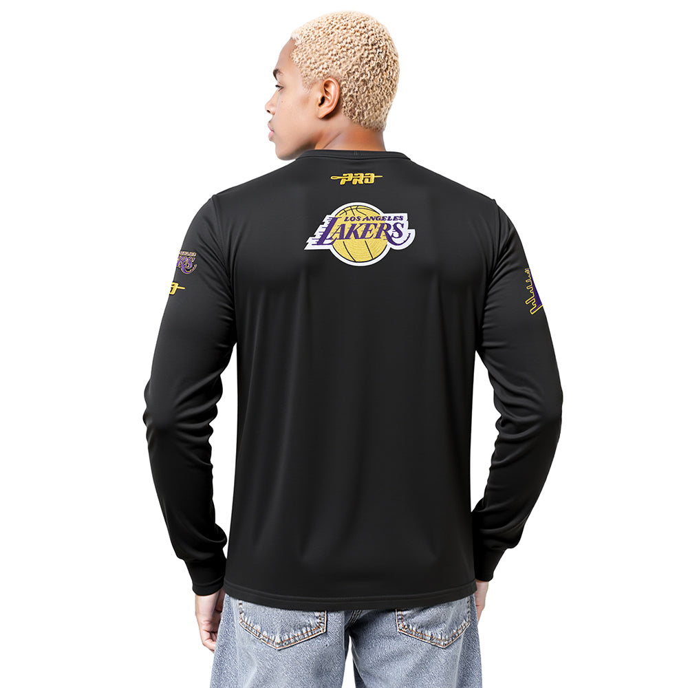 NBA LOS ANGELES LAKERS CITY ARCH MEN'S FLC CREWNECK (BLACK)