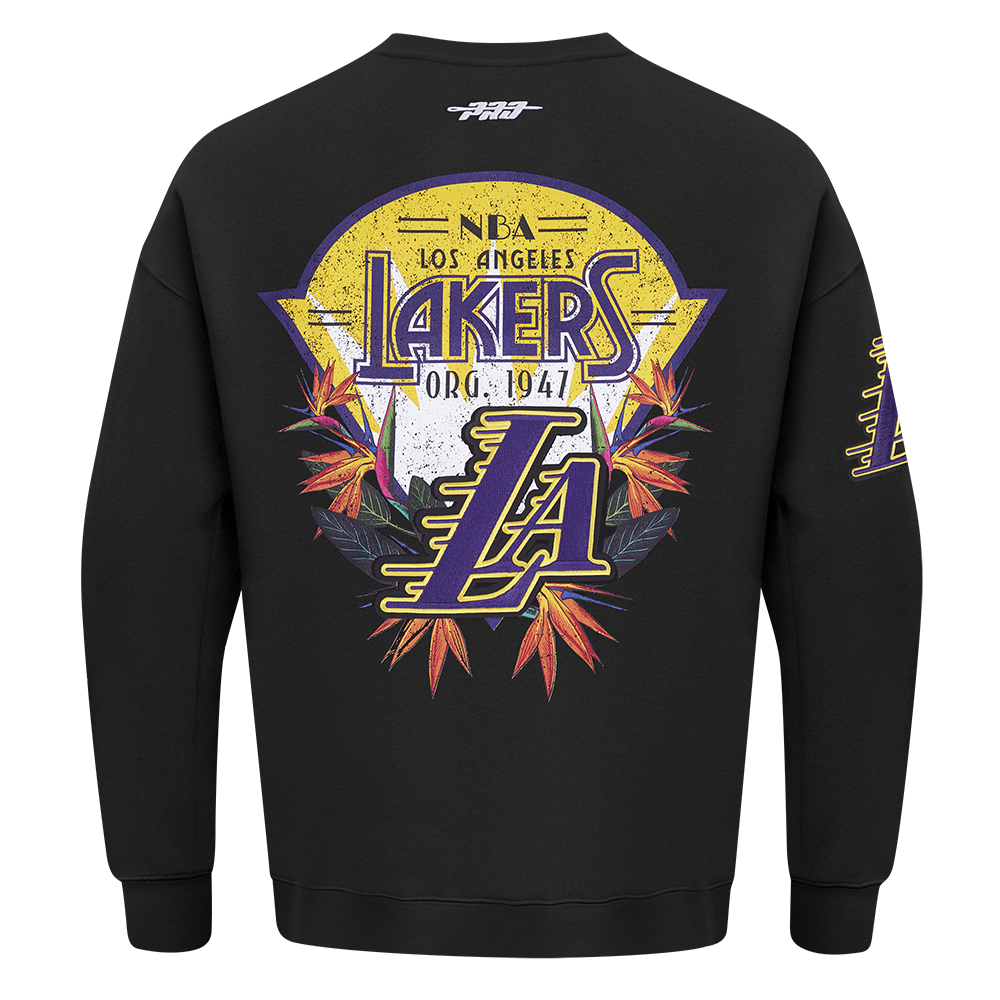 NBA LOS ANGELES LAKERS PARADISE CHANDAIL OUATÉ À COL ROND POUR HOMME (NOIR)