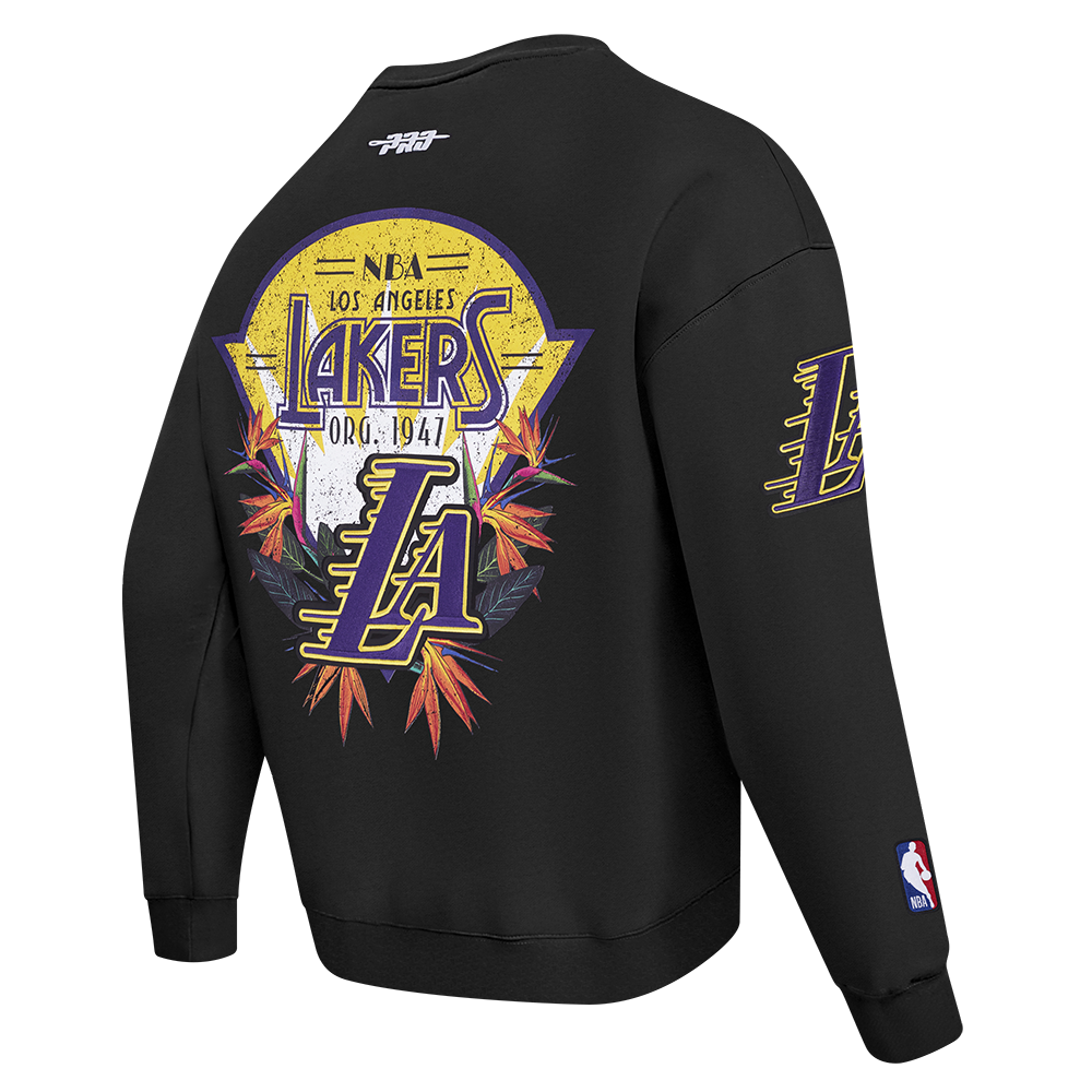 NBA LOS ANGELES LAKERS PARADISE CHANDAIL OUATÉ À COL ROND POUR HOMME (NOIR)