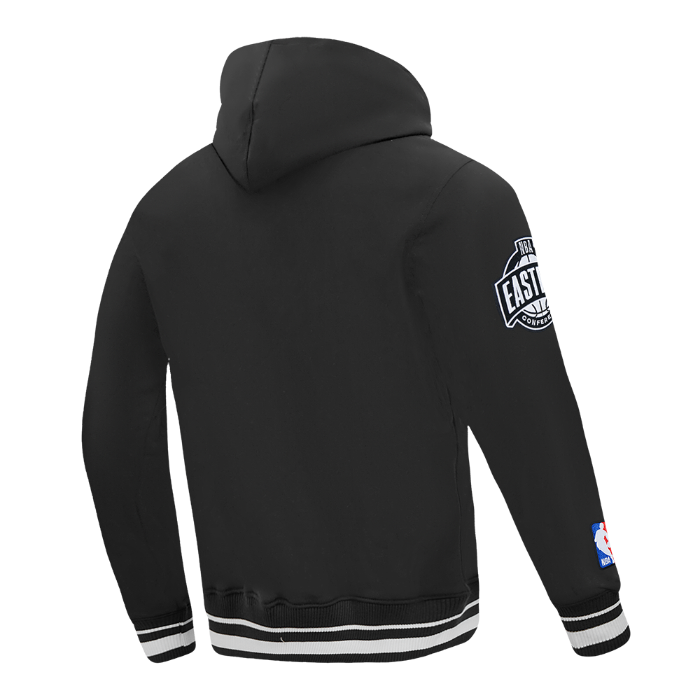 NBA LOS ANGELES LAKERS LETTERMAN CHANDAIL À CAPUCHON POUR HOMME (NOIR)