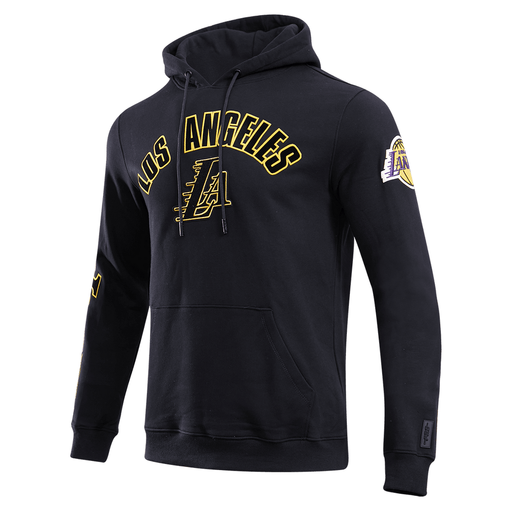 NBA LOS ANGELES LAKERS CLASSIC MEN'S PULLOVER HOODIE (BLACK)