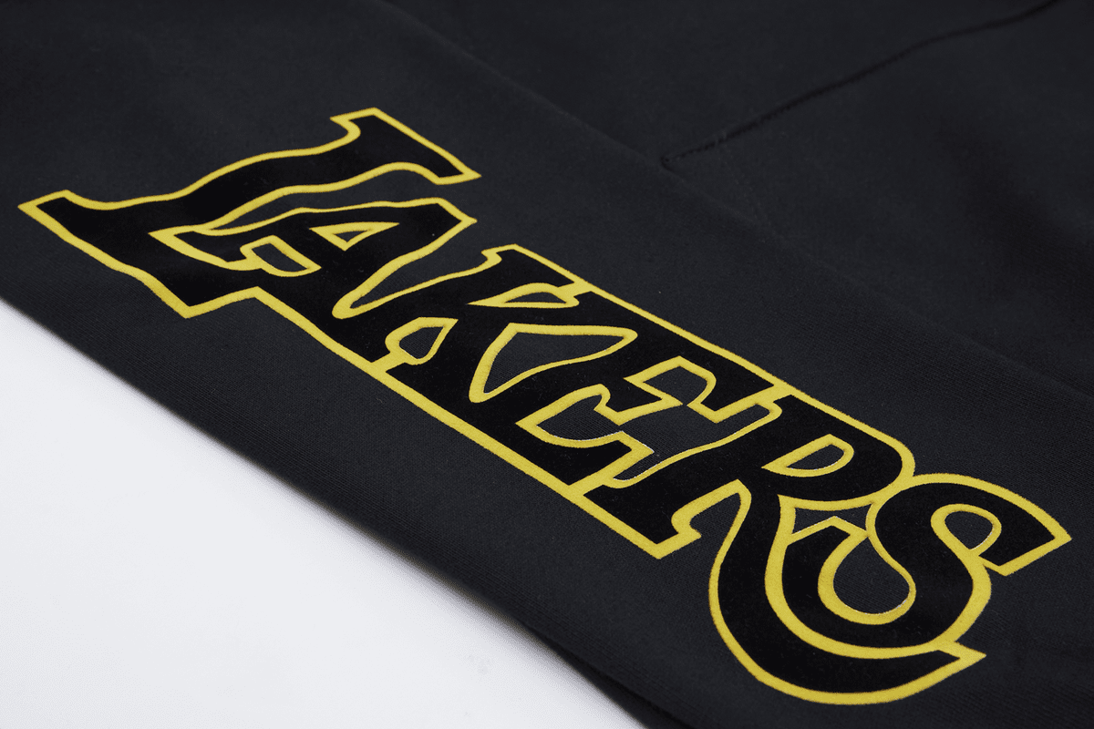 NBA LOS ANGELES LAKERS CLASSIC MEN'S PULLOVER HOODIE (BLACK)