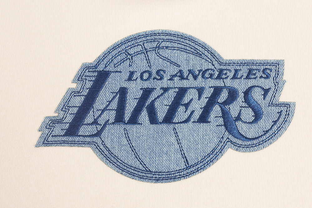 NBA LOS ANGELES LAKERS VARSITY BLUES MEN'S PULLOVER HOODIE (LINEN)