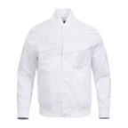 NBA LOS ANGELES LAKERS WHITE OUT BLOUSON EN SATIN POUR HOMME (BLANC)