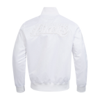 NBA LOS ANGELES LAKERS WHITE OUT BLOUSON EN SATIN POUR HOMME (BLANC)