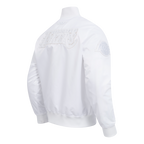 NBA LOS ANGELES LAKERS WHITE OUT BLOUSON EN SATIN POUR HOMME (BLANC)